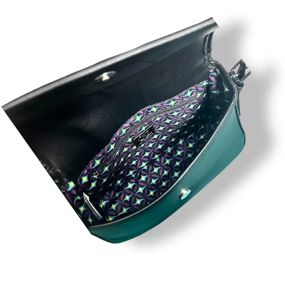 CXL by‎ Christian Lacroix Karen Black Caviar Shoulder Bag Vegan Leather Classic
